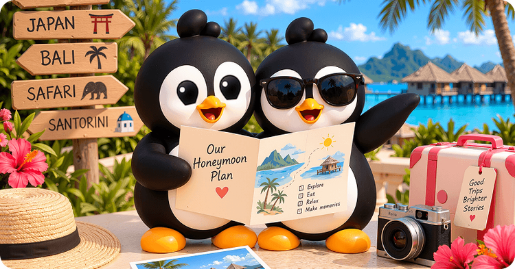 Honeymoon wishlist ideas: three styles to inspire yours